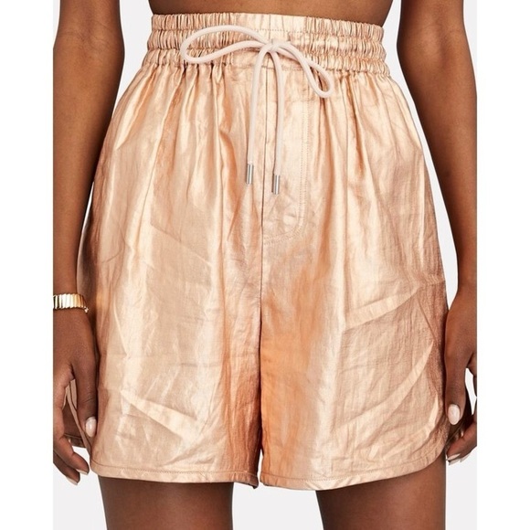 A.L.C. Metallic Gold Ryder Boxer Shorts size small - Picture 4 of 11